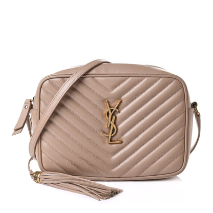 Saint Laurent Calfskin Matelasse Monogram Lou Camera Bag Nude Powder 1 of 12