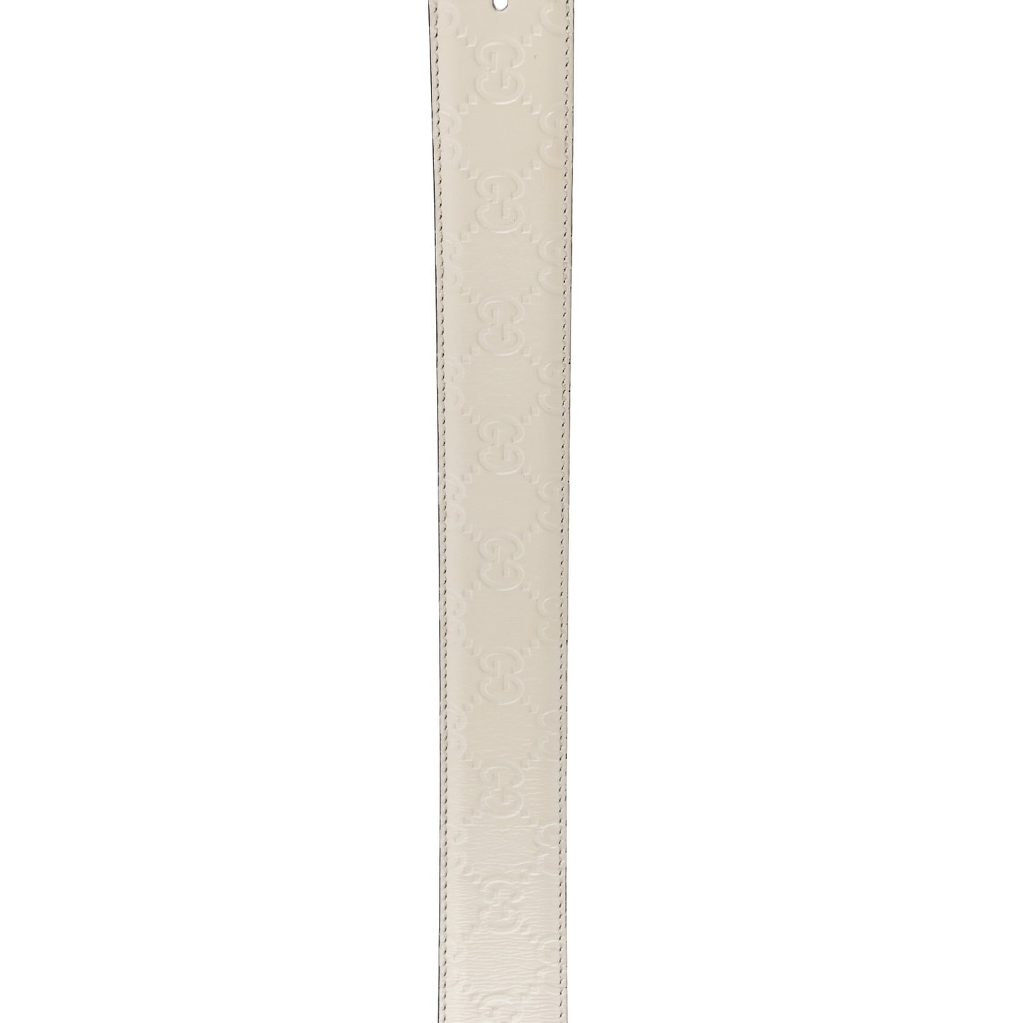Guccissima Interlocking G 37mm Belt 85 34 Mystic White