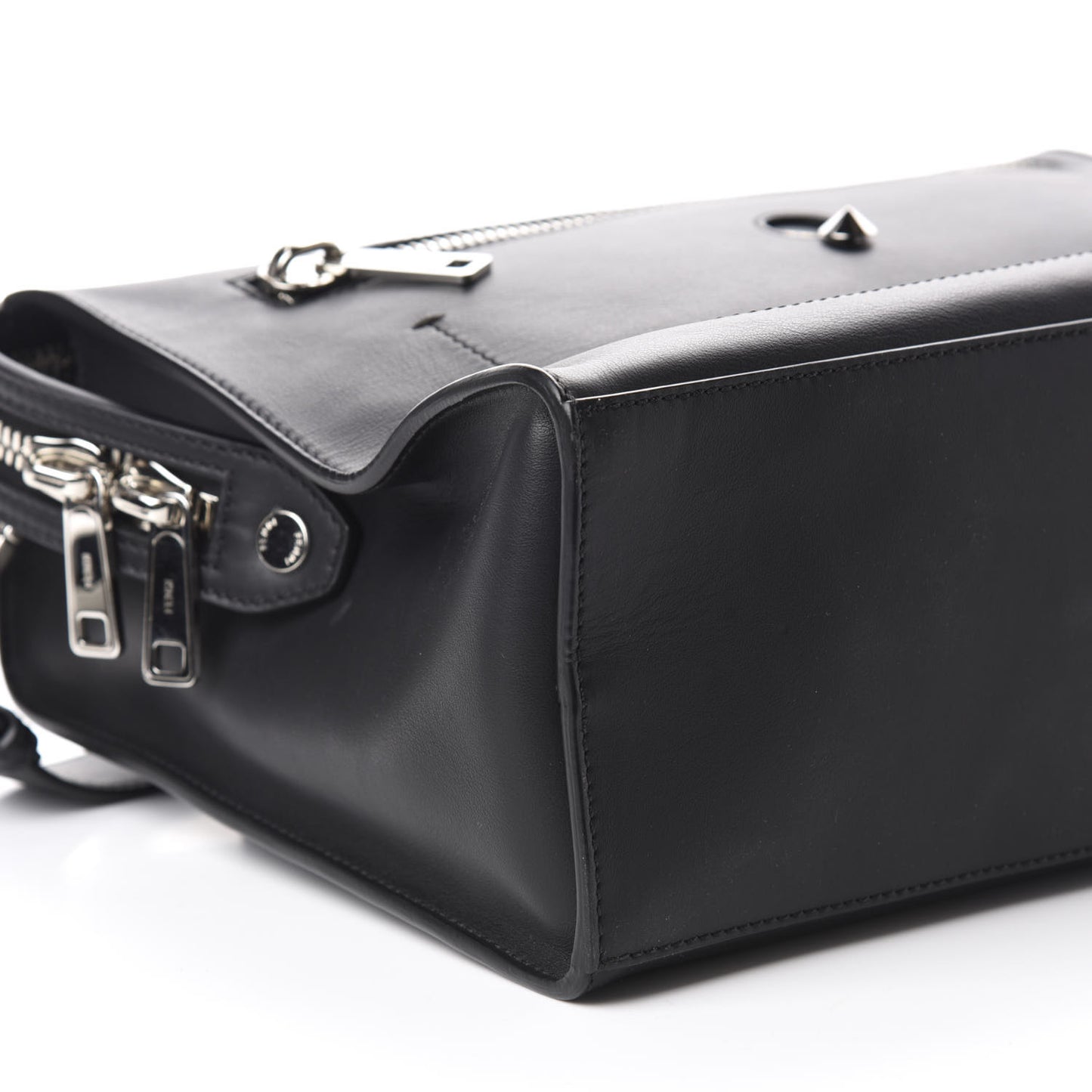 Calfskin Monster Eyes Lui Urban Briefcase Black