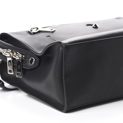 Fendi Calfskin Monster Eyes Lui Urban Briefcase Black 6 of 10
