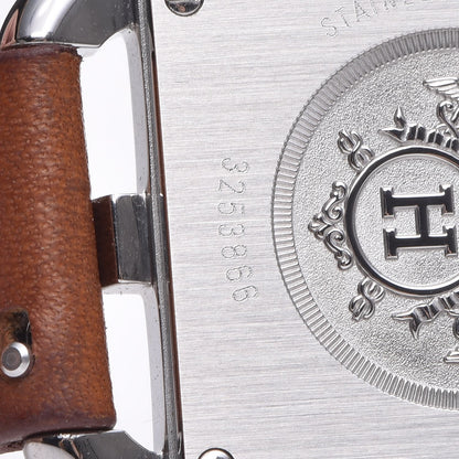 Hermes Stainless Steel Barenia 23mm Cape Cod Quartz Watch Fauve 6 of 12