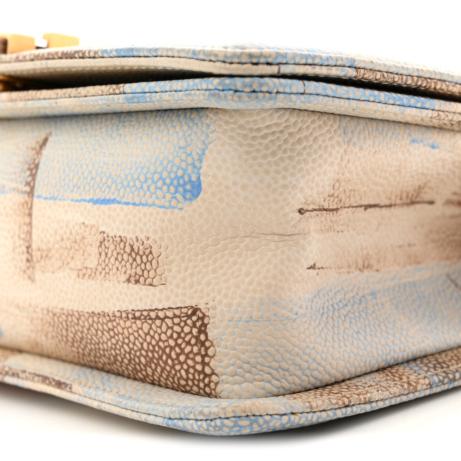 Chanel Painted Caviar Quilted Medium Boy In Cuba Flap Blue 10 of 10
