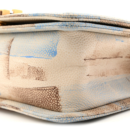 Chanel Painted Caviar Quilted Medium Boy In Cuba Flap Blue 10 of 10