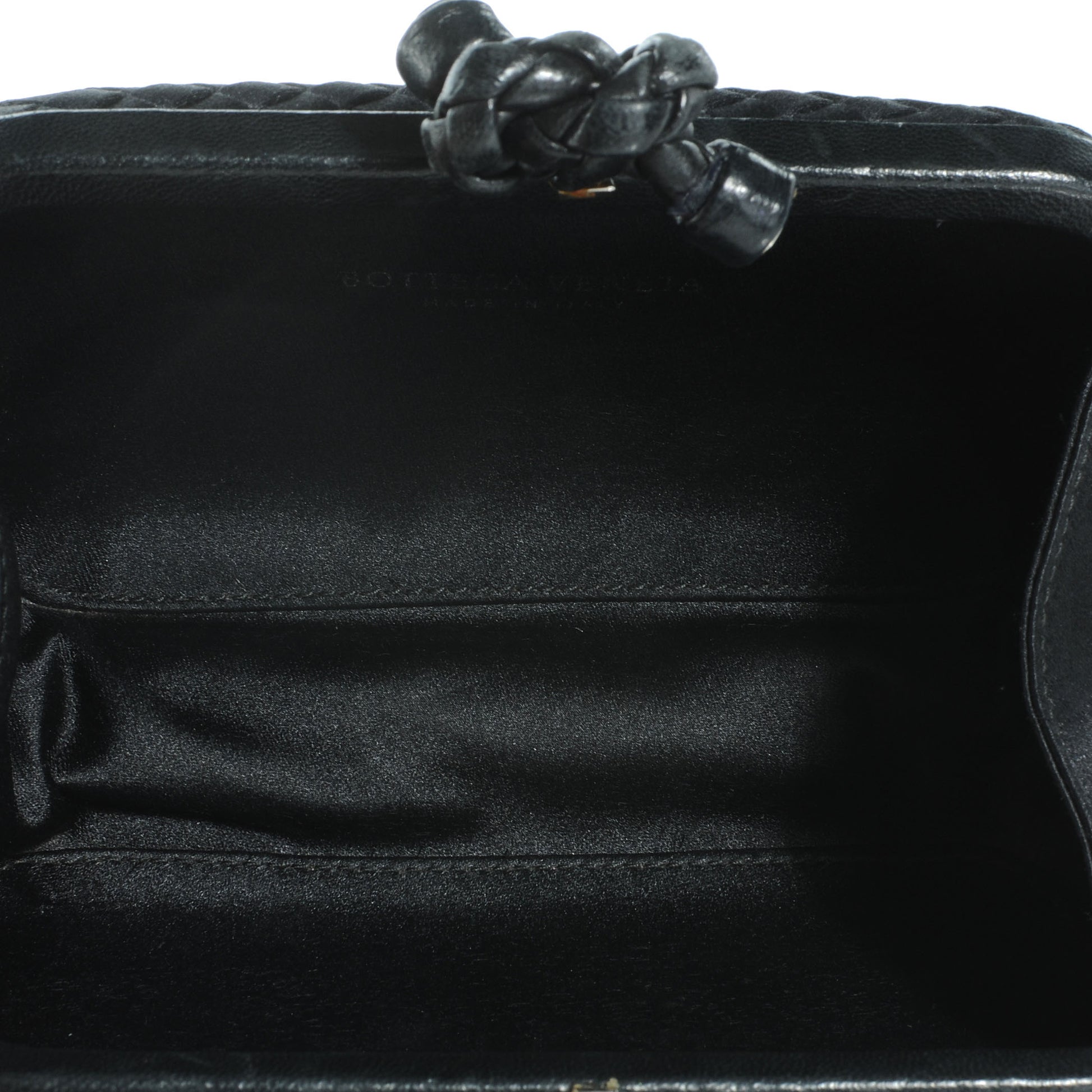 Bottega Veneta Satin Knot Clutch Nero Black 5 of 8