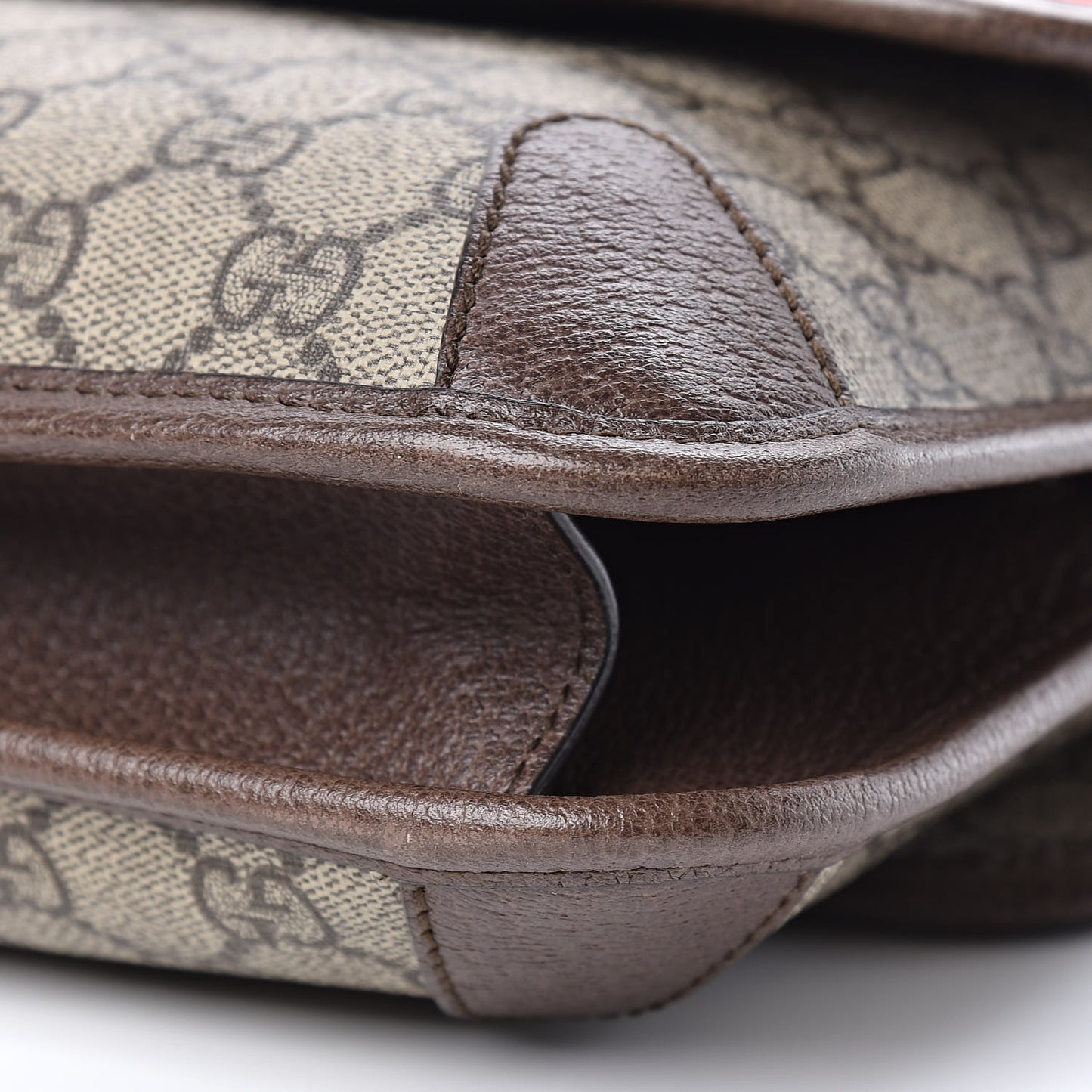 GG Supreme Monogram Web Small Neo Vintage Double Flap Messenger Bag Beige New Acero
