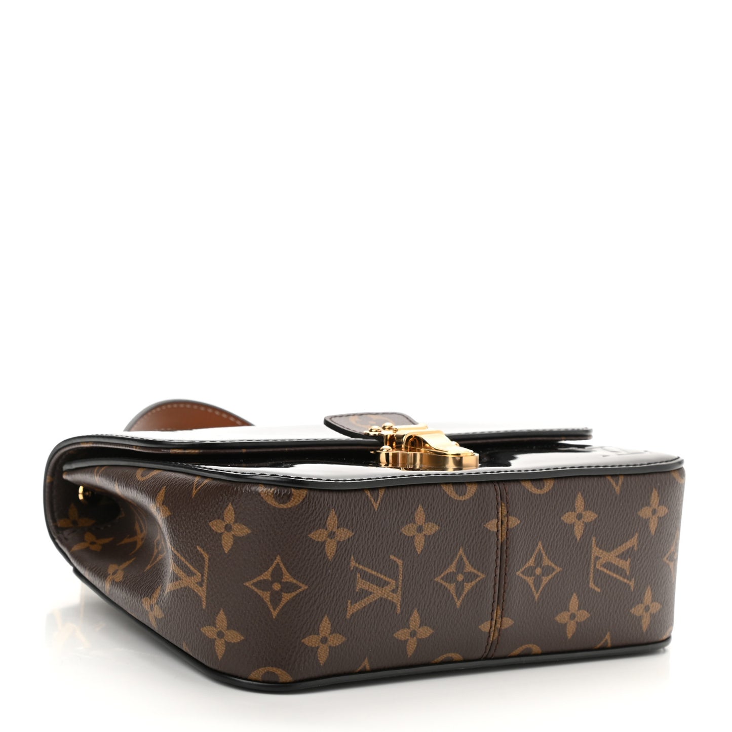 Patent Calfskin Monogram Cherrywood BB Black