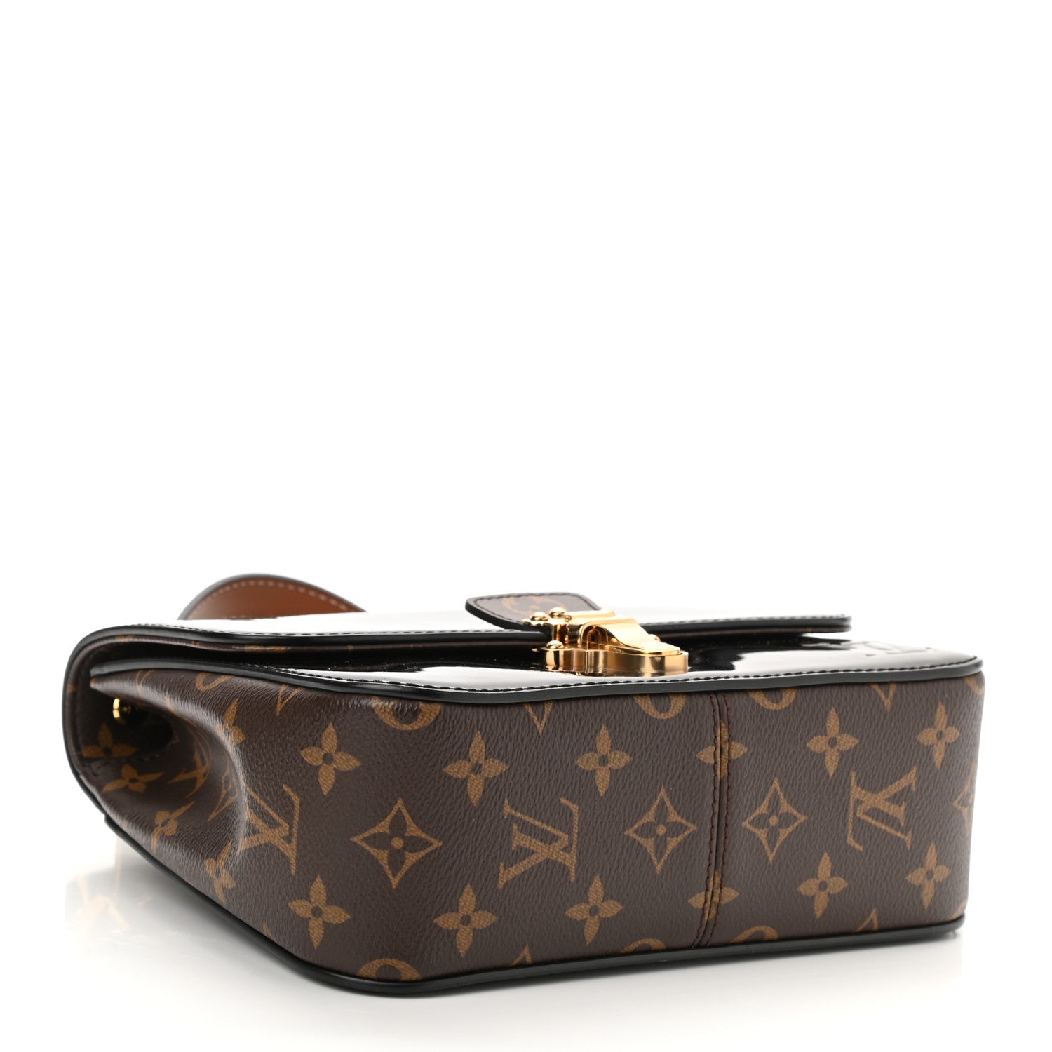 Louis Vuitton Patent Calfskin Monogram Cherrywood BB Black 4 of 7