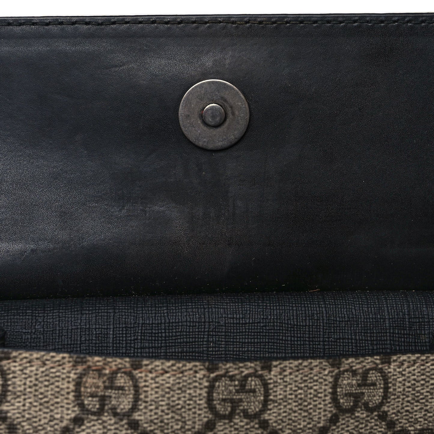 GG Supreme Monogram Web Belt Bag Black