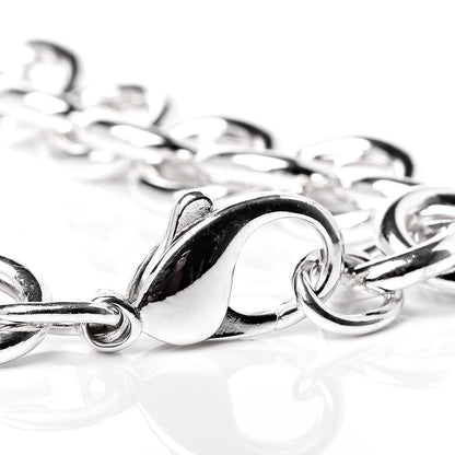 Tiffany Sterling Silver Heart Tag Charm Bracelet 7 of 8