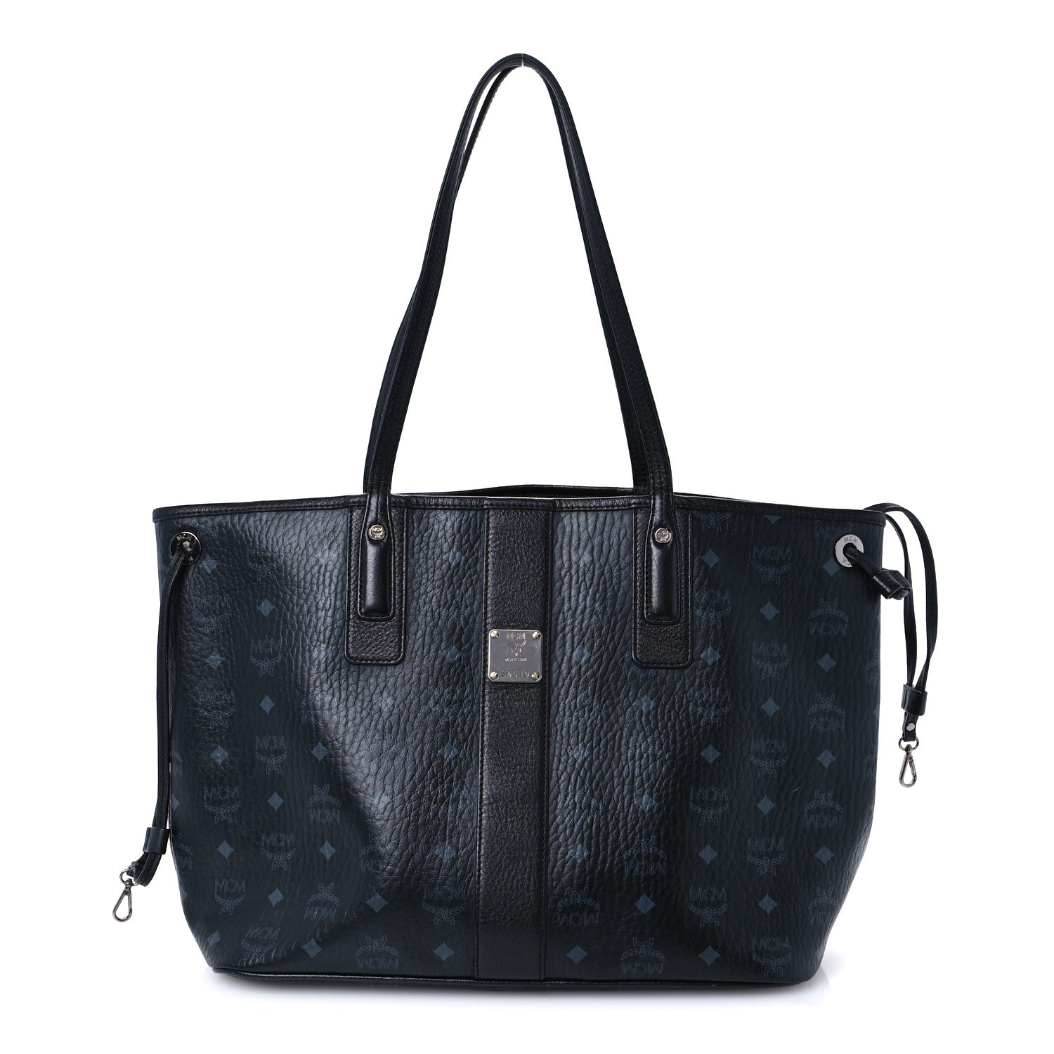 MCM Visetos Medium Liz Reversible Shopper Tote Black 1 of 21