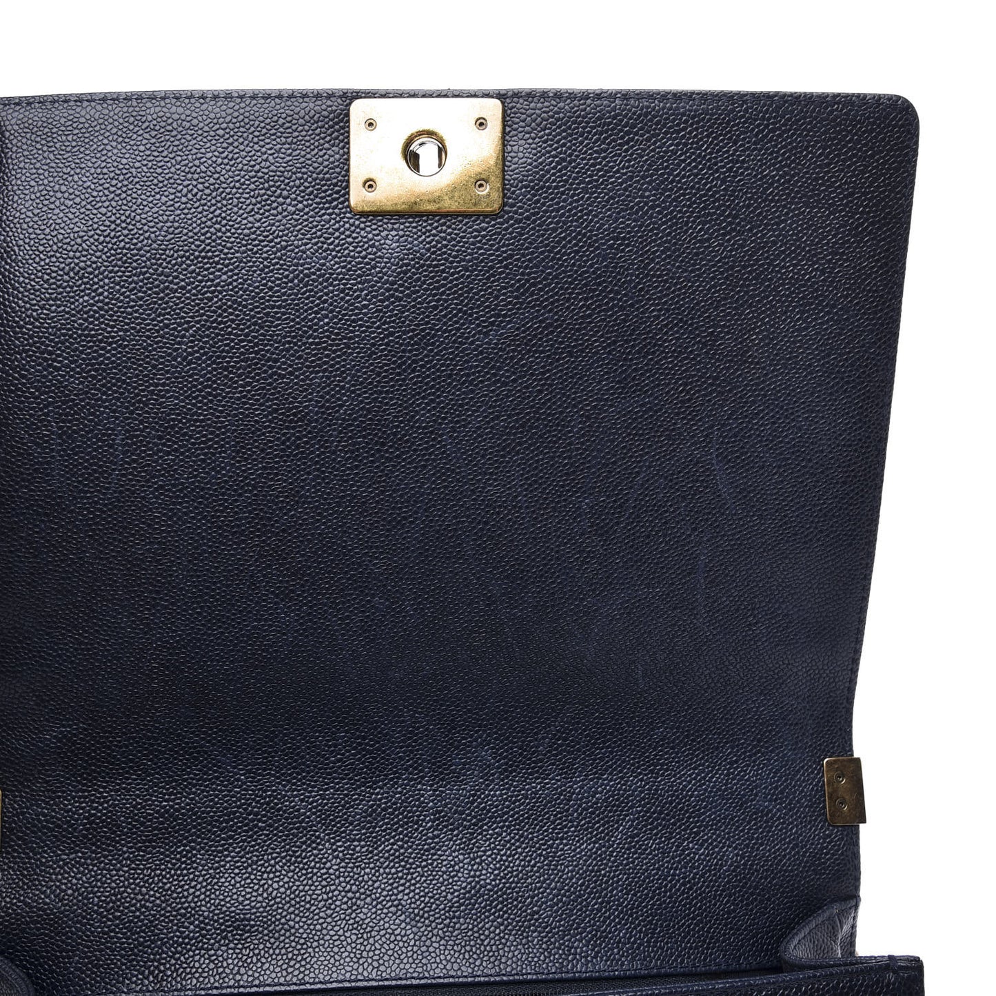 Caviar Quilted Large Boy Flap Blue