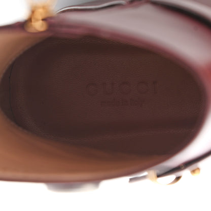 Gucci Calfskin Womens GG Ankle Boots 38 Vintage Bordeaux 8 of 10