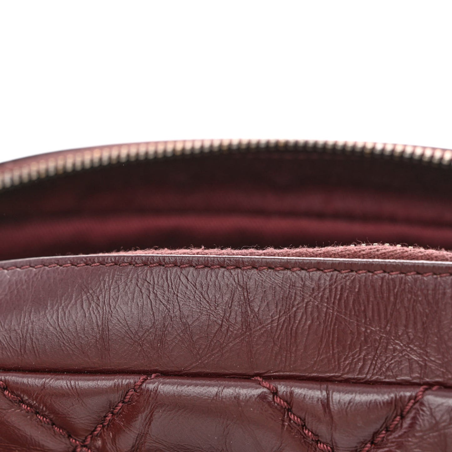 Aged Calfskin Medium New Portobello Flap Burgundy