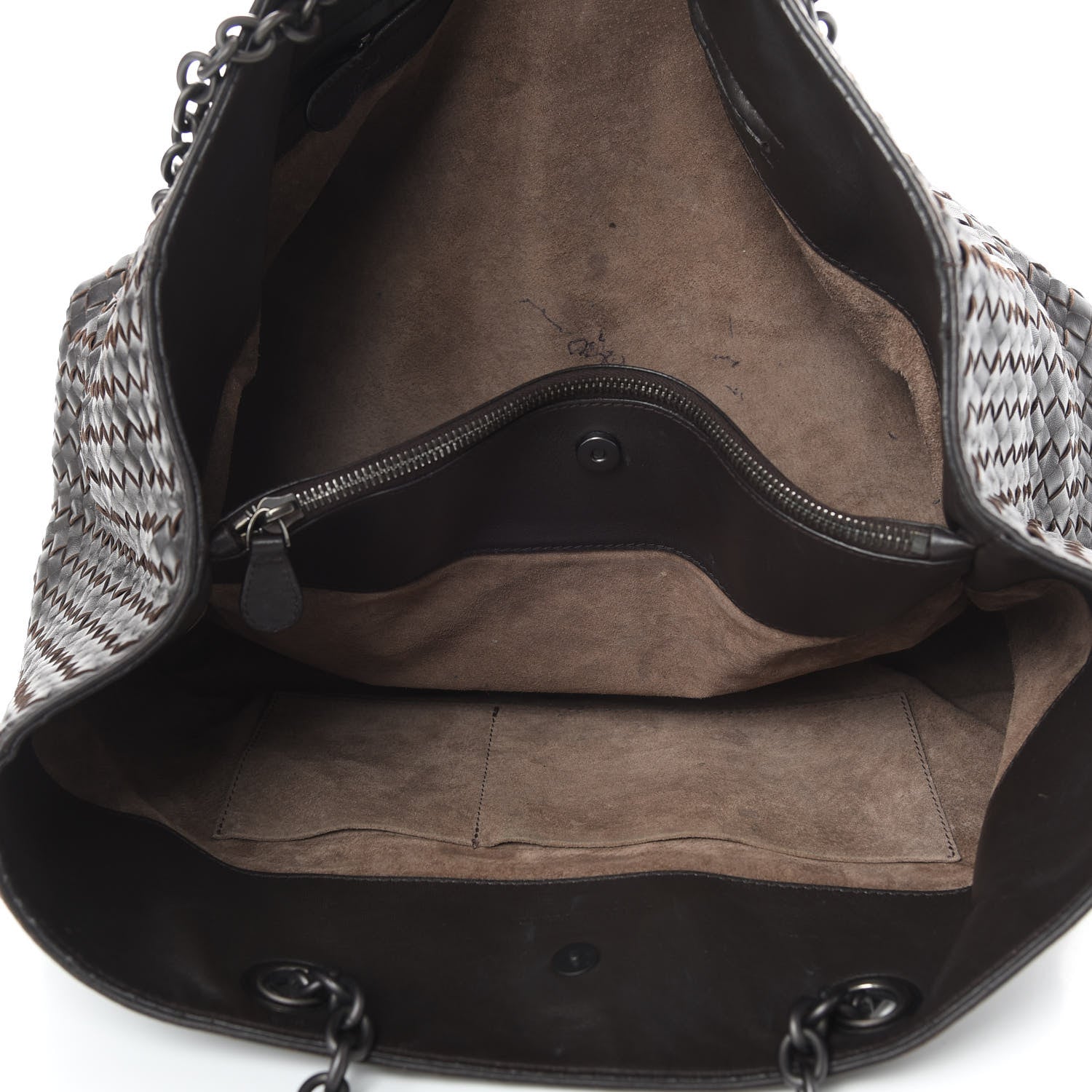 Bottega Veneta Nappa Intrecciato Large Classic Chain Strap Tote Ebano 5 of 17