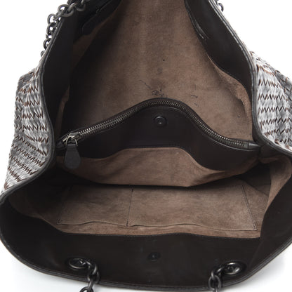 Bottega Veneta Nappa Intrecciato Large Classic Chain Strap Tote Ebano 5 of 17
