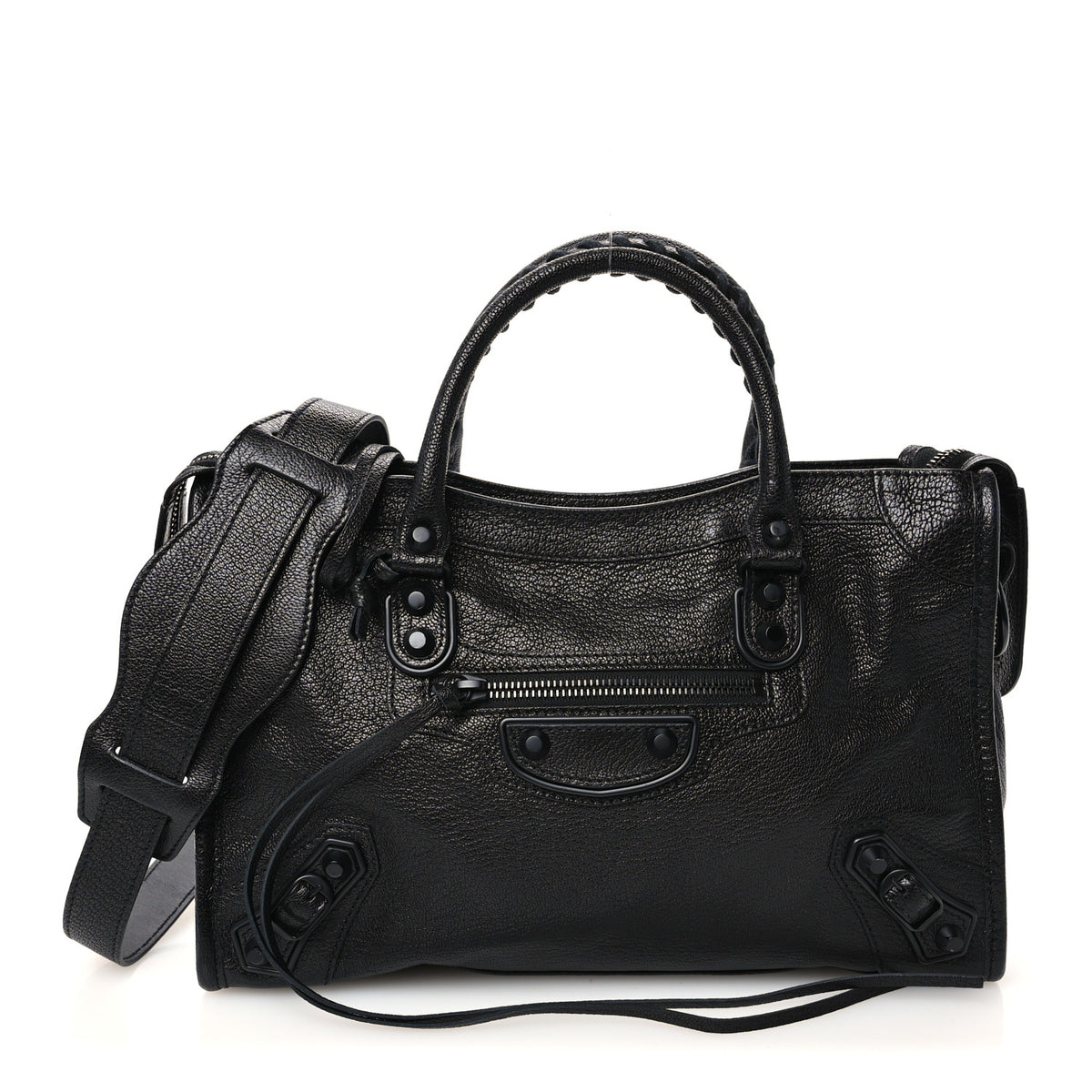 Chevre Black Metallic Edge Hardware S City Black