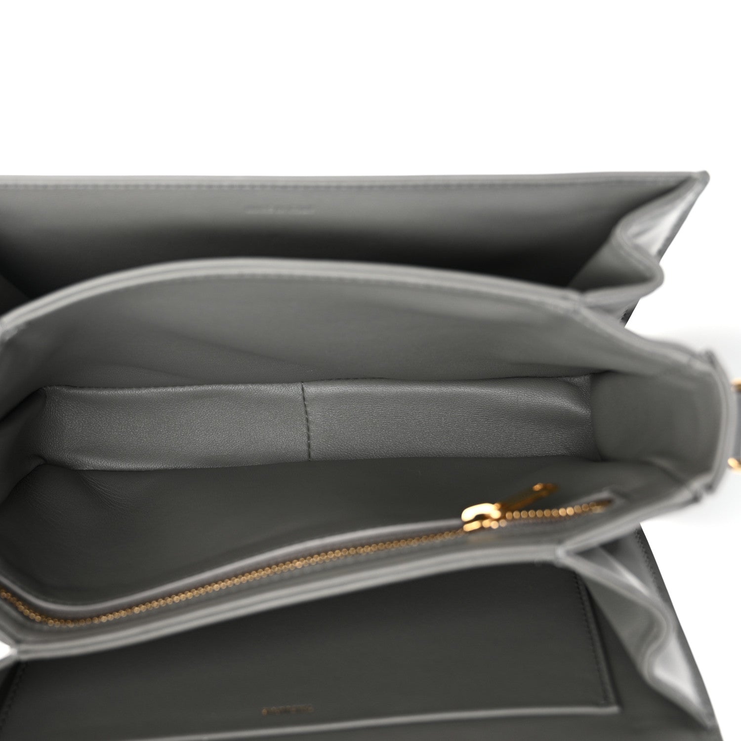 Celine Shiny Calfskin Medium Triomphe Zinc 5 of 12