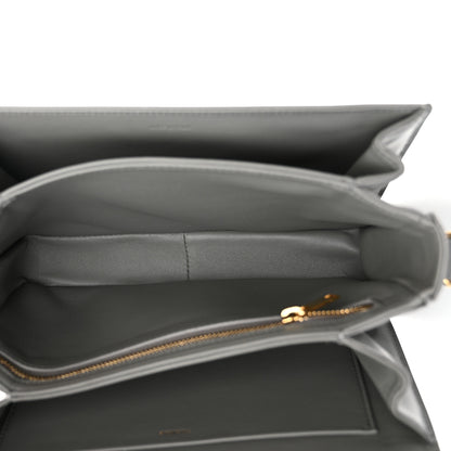 Celine Shiny Calfskin Medium Triomphe Zinc 5 of 12