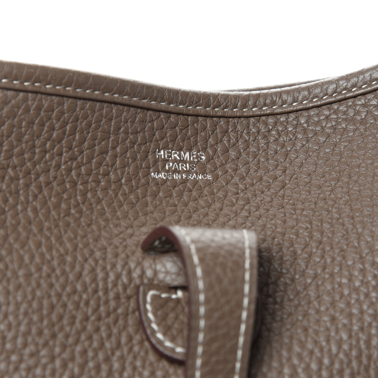 Hermes Taurillon Clemence Evelyne III PM Etoupe 6 of 10