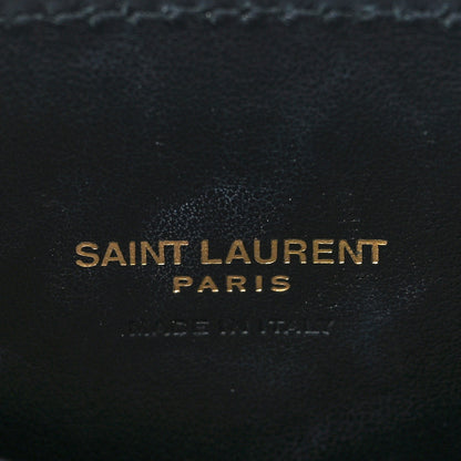 Saint Laurent Calfskin Crocodile Embossed Nano Sac De Jour Black 5 of 9
