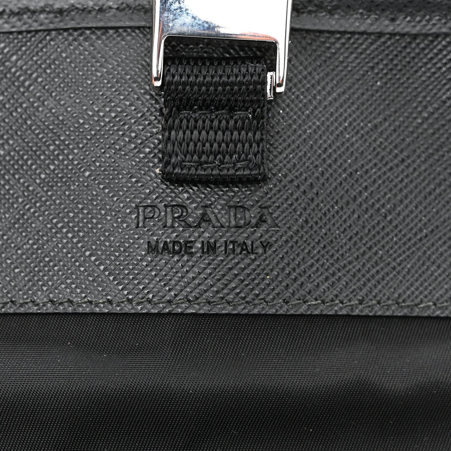 Re-Nylon Saffiano Smartphone Case Crossbody Black