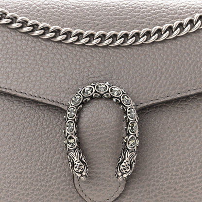 Gucci Dollar Calfskin Crystal Mini Dionysus Chain Wallet Dusty Grey Black Diamond 7 of 9