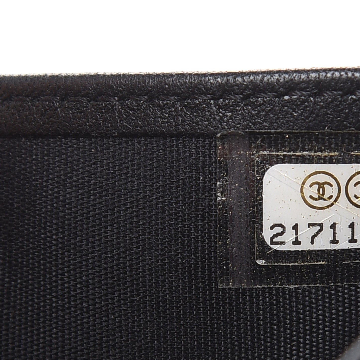 Lambskin Quilted Compact Boy Wallet Black