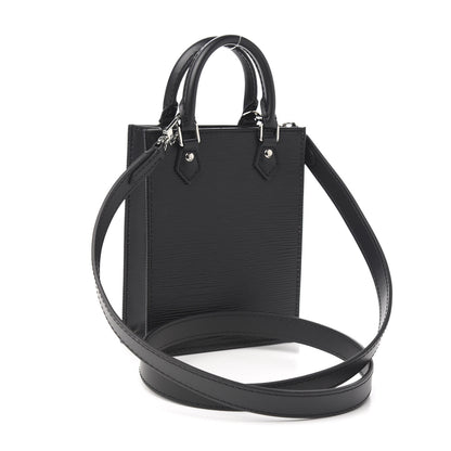 Louis Vuitton Epi Petit Sac Plat Black 2 of 9