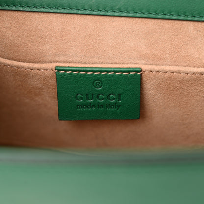 Gucci Calfskin Studded Small Padlock Shoulder Bag Emerald 6 of 13