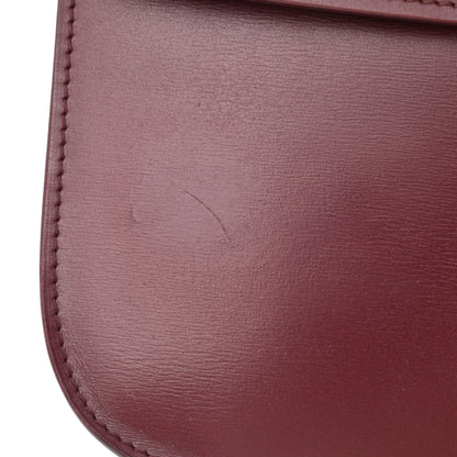 Celine Box Calfskin Medium Classic Box Flap Bag Burgundy 15 of 15