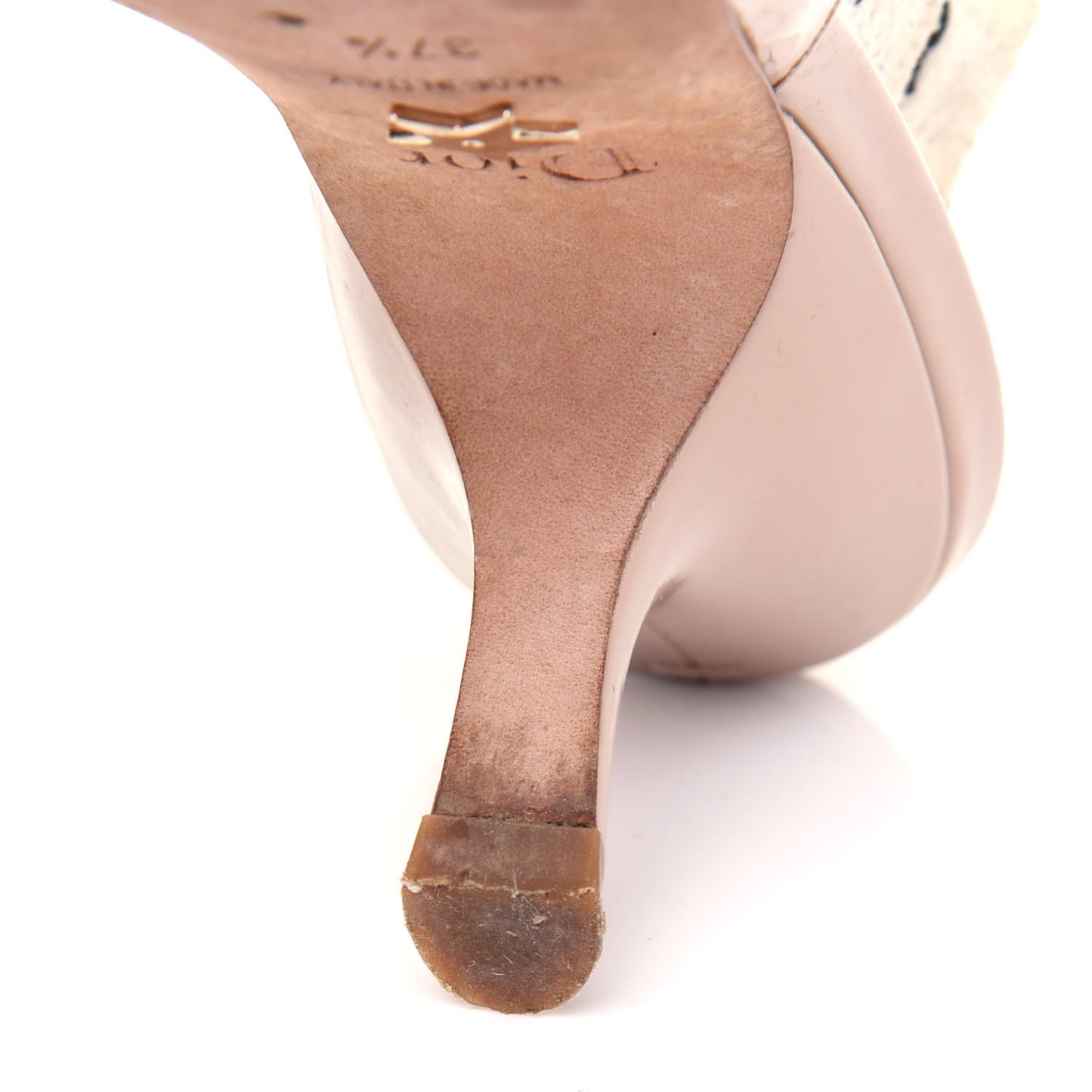 Patent Ribbon J'Adior Slingback 65mm Pumps 37.5 Nude
