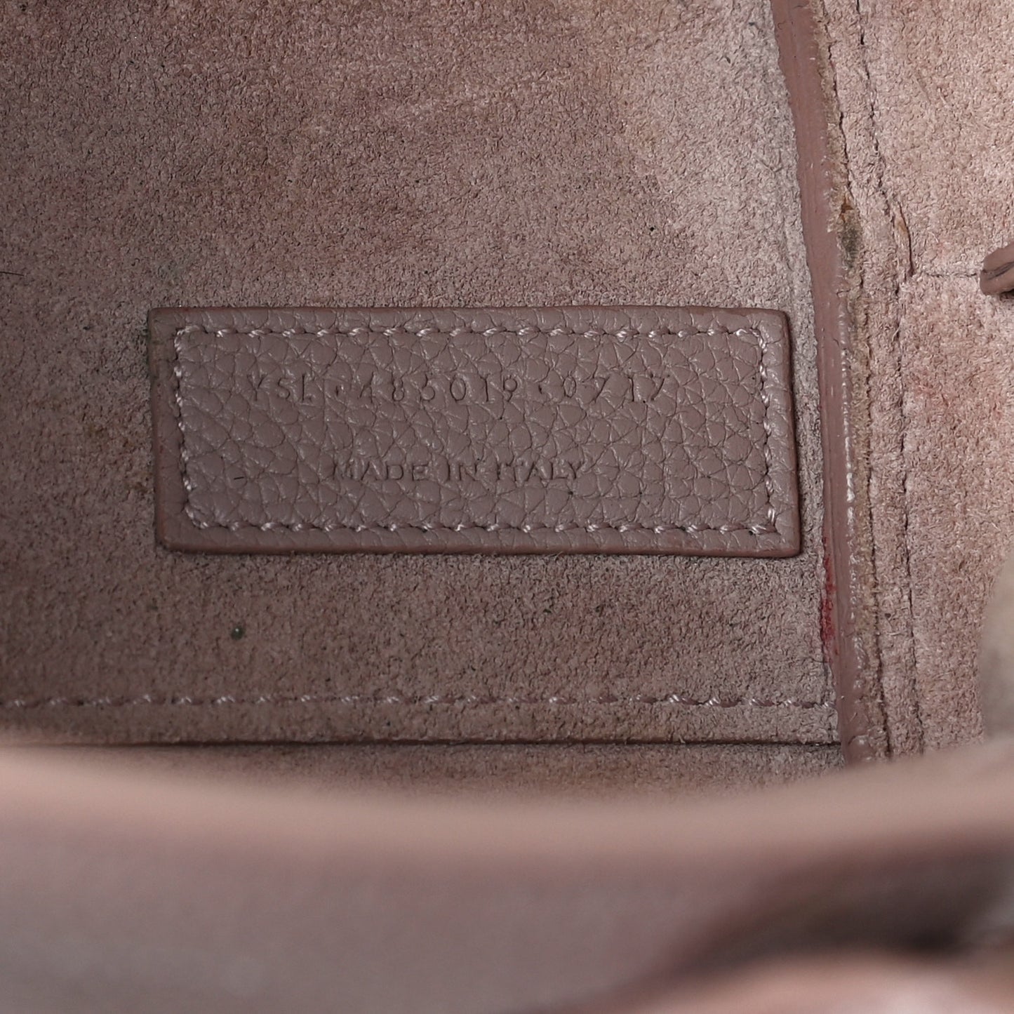 Grained Calfskin Nano Sac De Jour Souple Nude