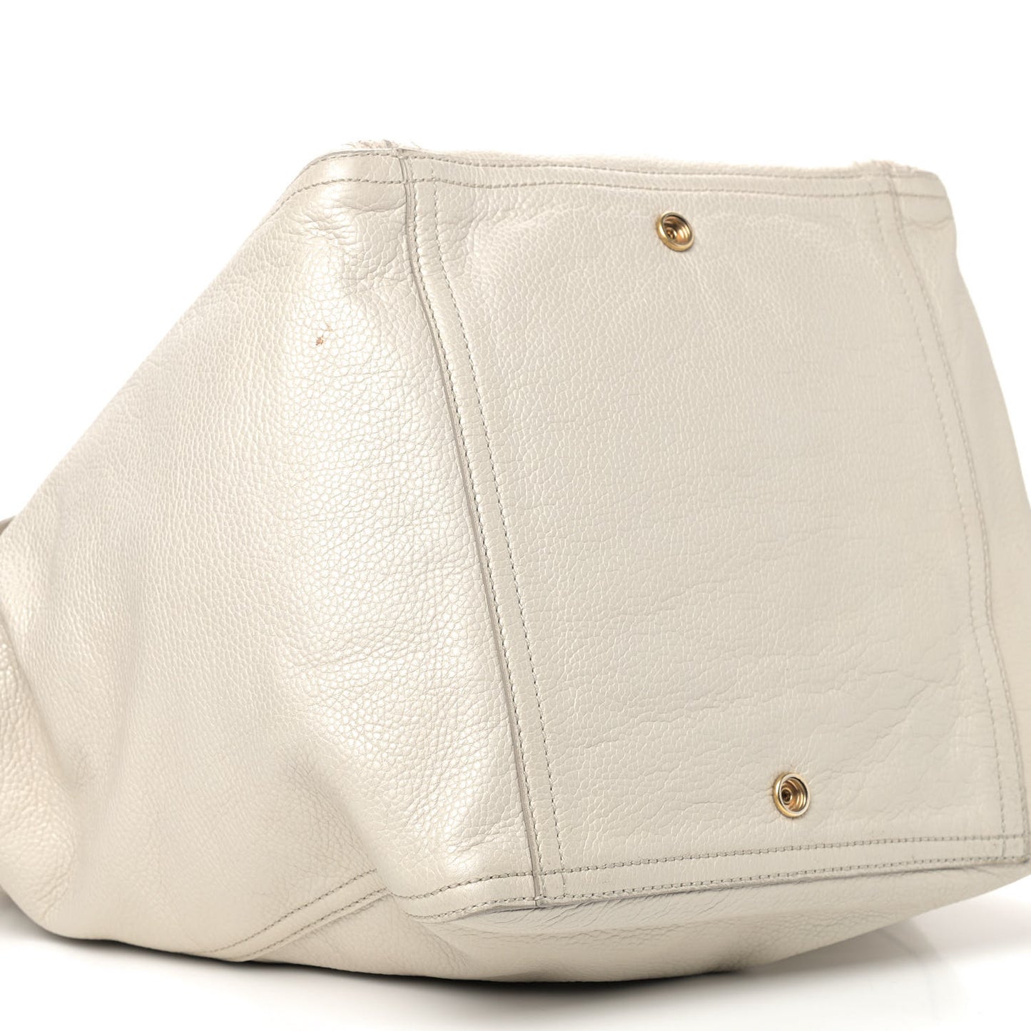 Calfskin Large Downtown Tote Ivory