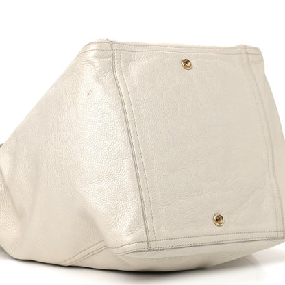 Saint Laurent Calfskin Large Downtown Tote Ivory 4 of 15