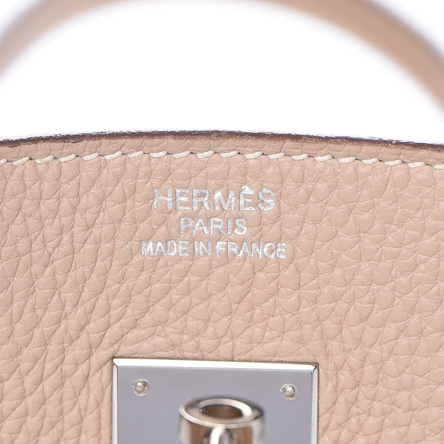Hermes Taurillon Clemence Birkin 35 Argile 20 of 33