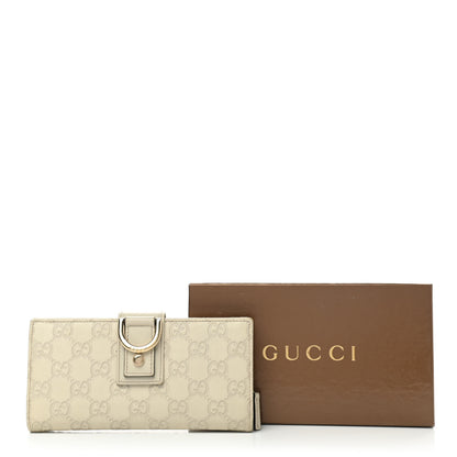 Gucci Guccissima Abbey Continental Wallet Off White 8 of 8