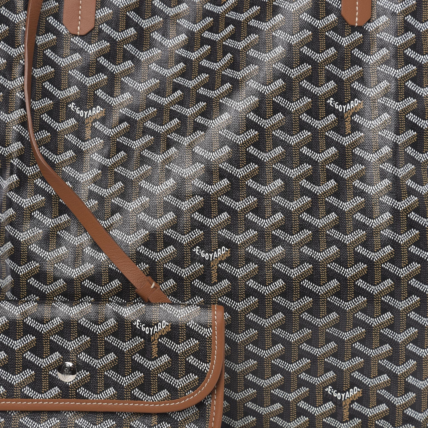 Goyard Goyardine Saint Louis GM Black Gold 10 of 10