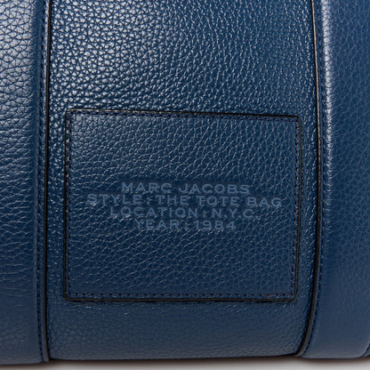 Marc Jacobs Grained Calfskin Medium The Tote Bag Blue 9 of 14