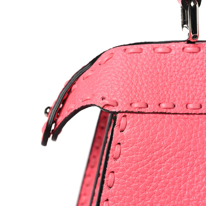 Fendi Cuoio Roma Sellerissima Nappa Sintetica Tape Stitch Small Peekaboo I SEE U Satchel Pink Dalia 11 of 13