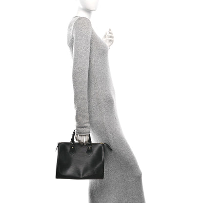 Louis Vuitton Epi Speedy 25 Black 2 of 10