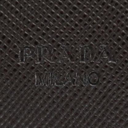 Prada Saffiano Guns and Roses Print Wallet Black 7 of 9