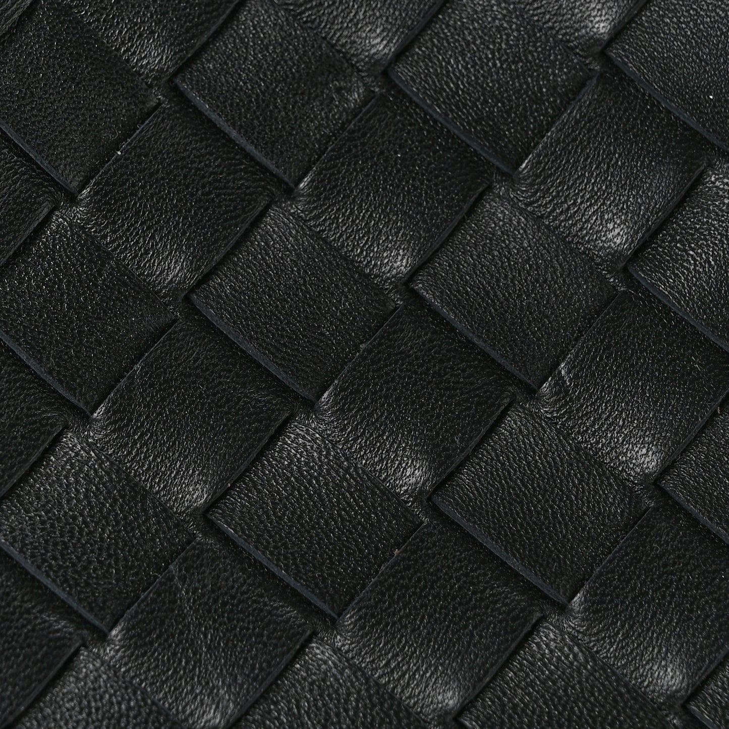 Nappa Intrecciato Small Campana Shoulder Bag Black