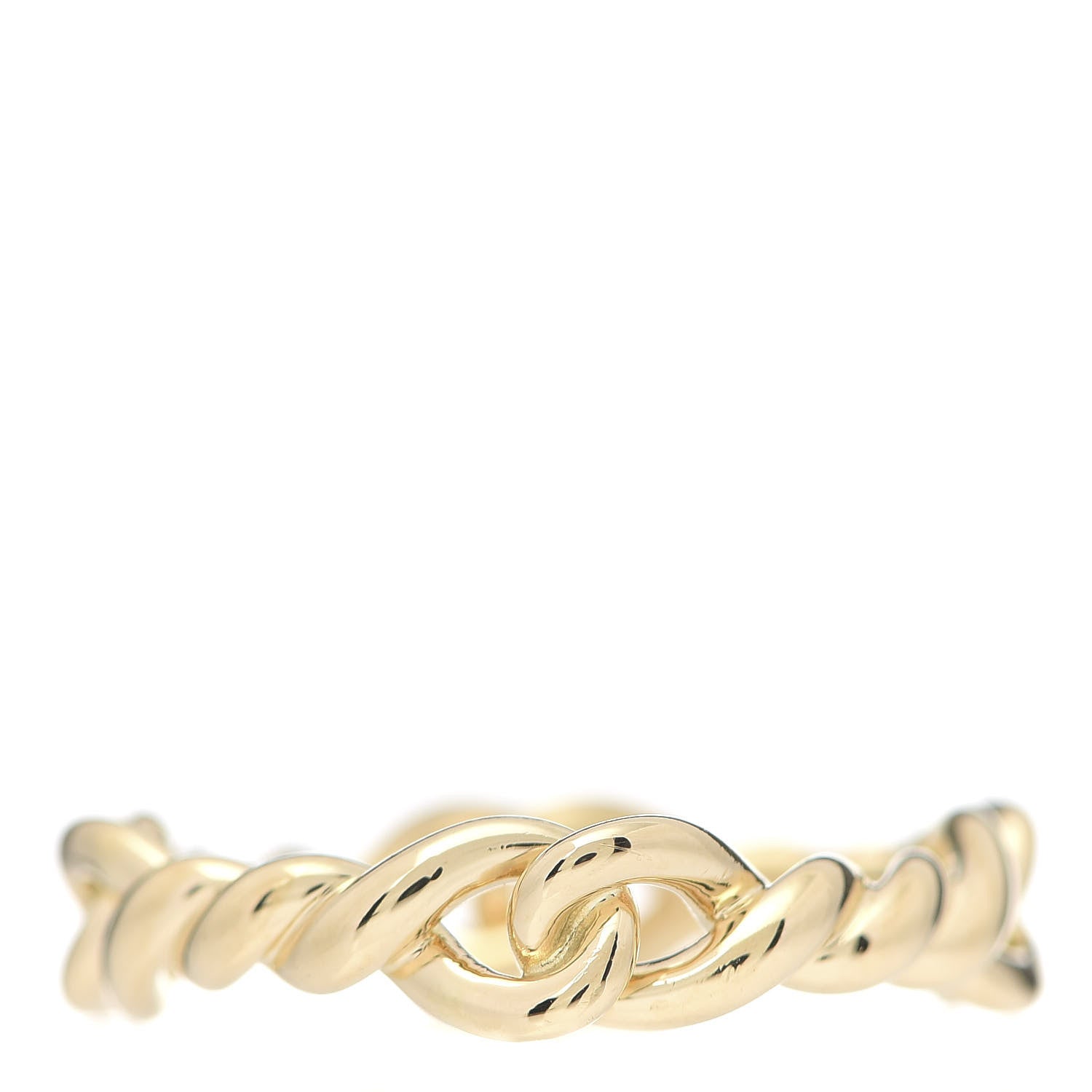 David Yurman 18K Yellow Gold 5mm Continuance Ring 54 7 3 of 4
