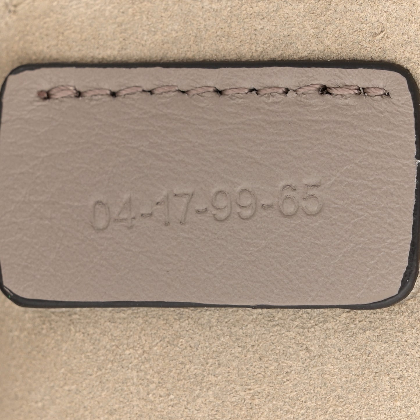Suede Calfskin Mini Faye Bracelet Bag Motty Grey