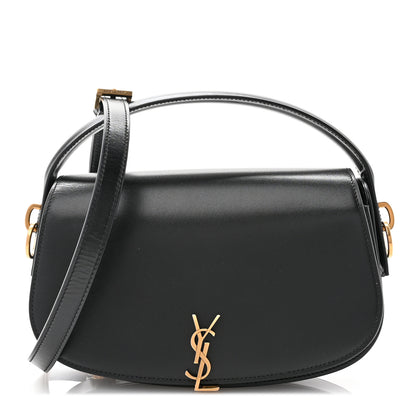 Saint Laurent Box Calfskin Voltaire Top Handle Crossbody Bag Black 1 of 9