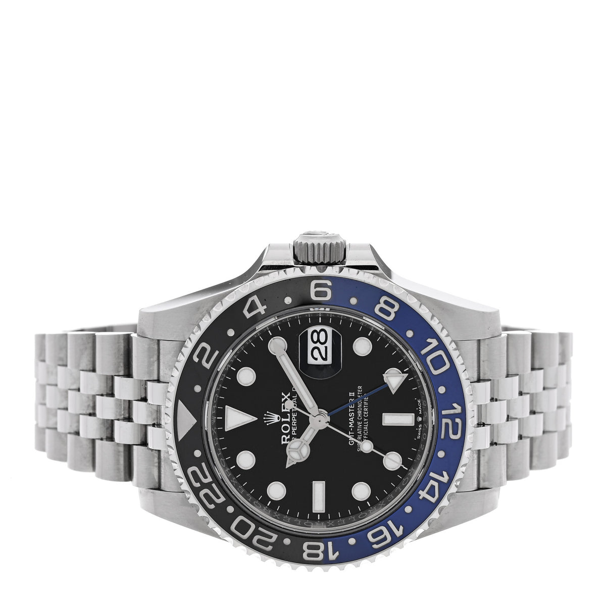 Rolex Stainless Steel 40mm Oyster Perpetual Date GMT Master Ⅱ Batgirl Watch 126710BLNR 2 of 5