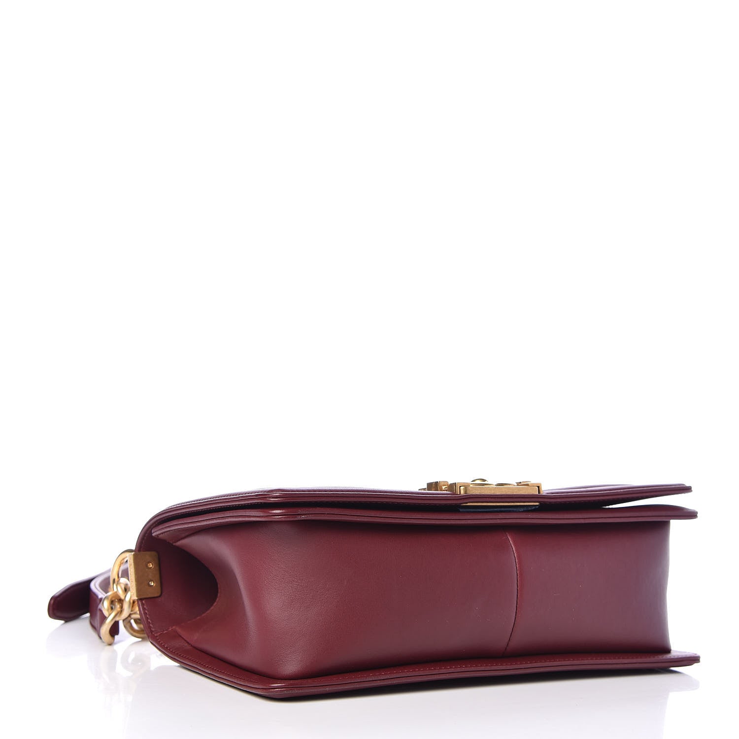 Chanel Caviar Suede Calfskin Chevron Medium Boy Flap Burgundy 4 of 12