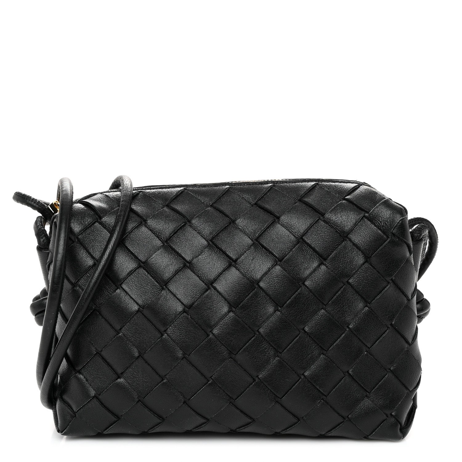 Bottega Veneta Nappa Intrecciato Mini Loop Camera Bag Black 1 of 10