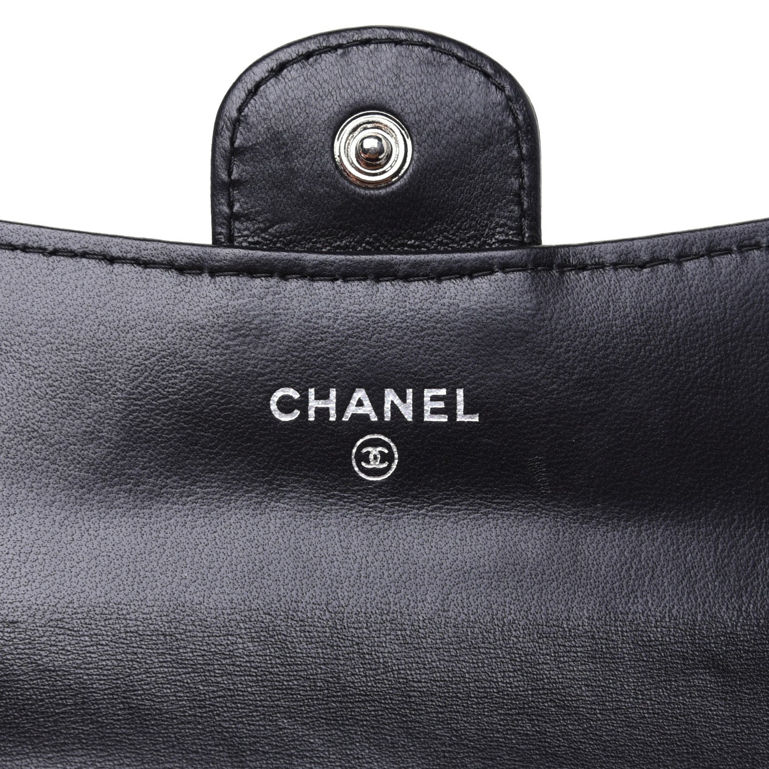 Chanel Lambskin Quilted Flap Card Holder Black 8 of 12