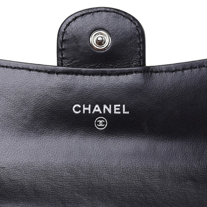Chanel Lambskin Quilted Flap Card Holder Black 8 of 12